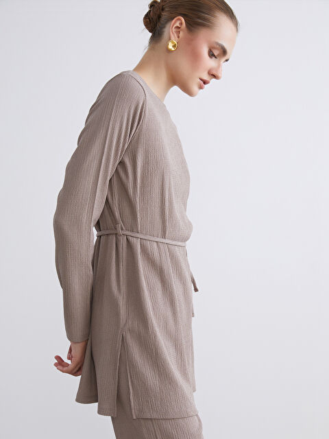 LCWAIKIKI Classic Bisiklet Yaka Kadın Tunik - W5FI57Z8-GQF