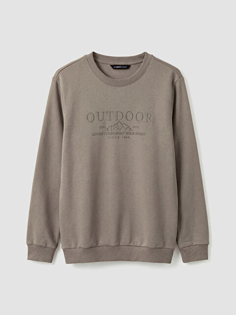 LCWAIKIKI Classic Man BEIGE Sweatshirt - W5FK67Z8-SJJ