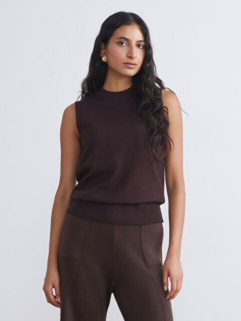 LCW Modest Bisiklet Yaka Kadın Triko Süveter - W5FS28Z8-HCH