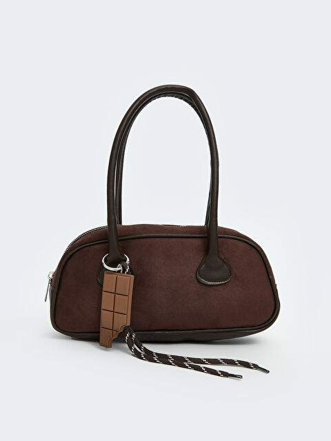 LCW ACCESSORIES Deri Görünümlü Kadın Baget Omuz Çantası - W5FS34Z8-D7V