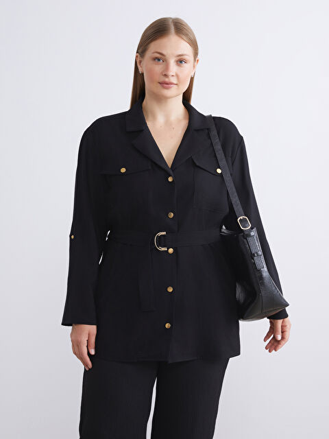 LCW Grace Beli Kemerli Kadın Ceket - W5FU61Z8-CVL