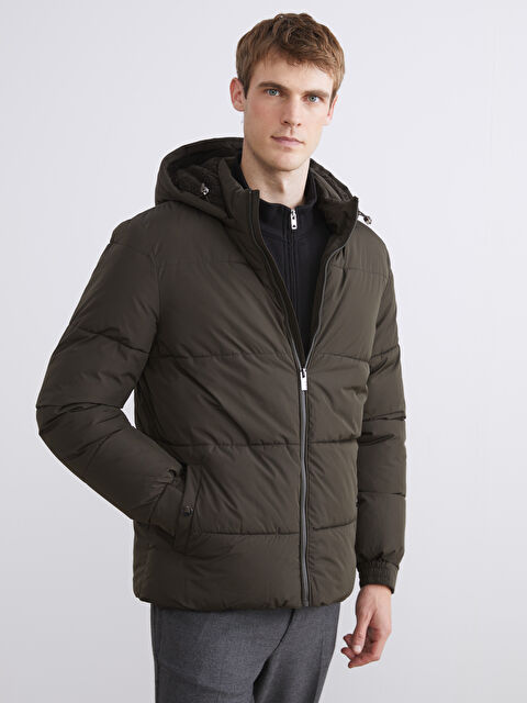 SOUTHBLUE Man KHAKI Puffer Coat - W5FV97Z8-HDA