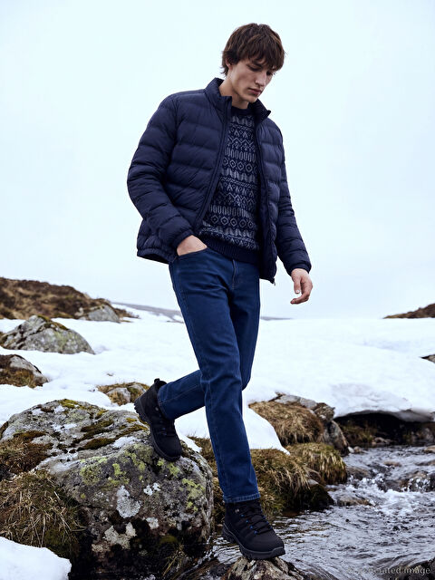 LCW Jeans 779 Regular Fit İçi Polarlı Kışlık Erkek Jean Pantolon - W5FY63Z8-309