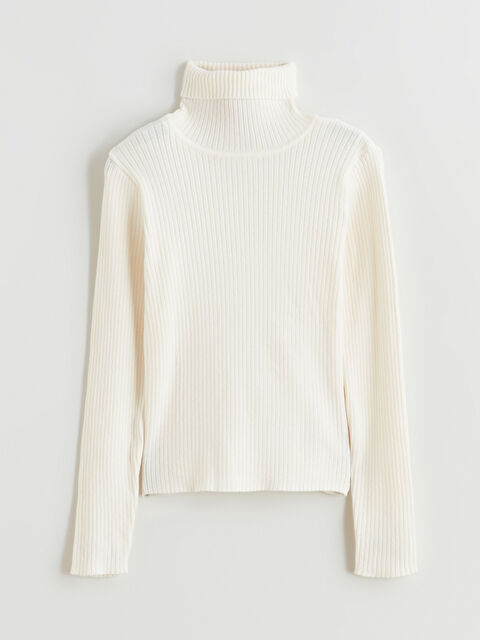 LCW Kids كنزة صوفية بيج فاتح / ايكرو فتاة - W5G236Z4-FES