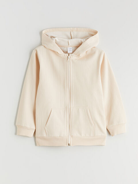 LCW Kids Hooded Girls' Zippered Sweatshirt - W5G490Z1-FWS