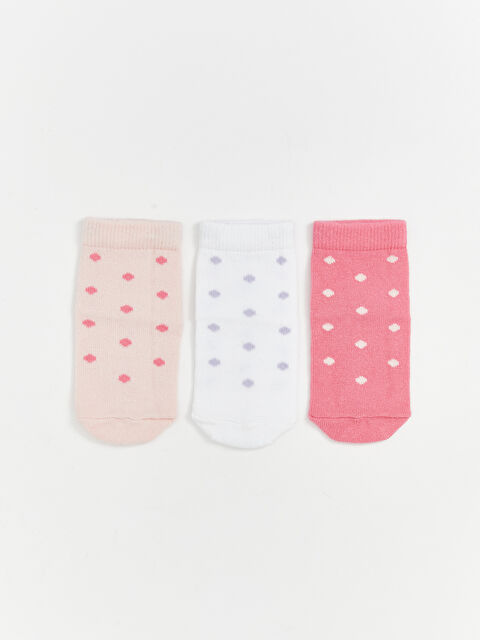 LCW ECO Puantiyeli Kız Çocuk Soket Çorap 3'lü - W5GB44Z1-YWP
