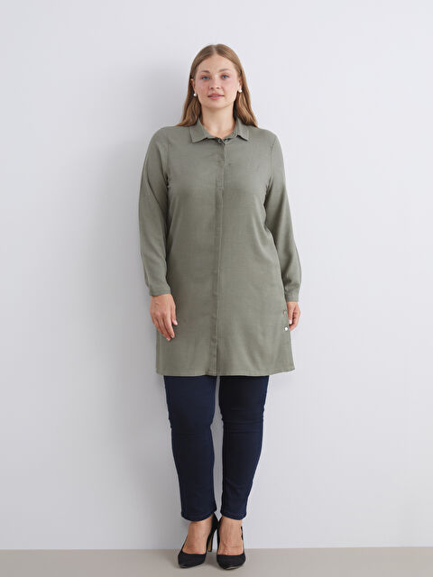 LCW Grace Regular Fit Kadın Gömlek Tunik - W5GC19Z8-VDG