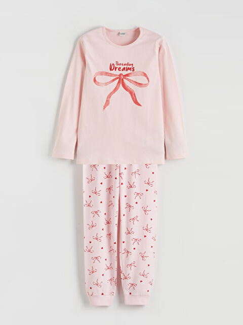 LCW Kids Girl PINK Pyjama Set - W5GE19Z4-FUJ