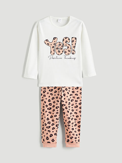 LC WAIKIKI Crew Neck Girls' Sweatshirt and Leggings - W5GE38Z1-EEW