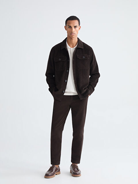 LCW Vision Regular Fit Kadife Erkek Gömlek Ceket - W5GF03Z8-ZKW