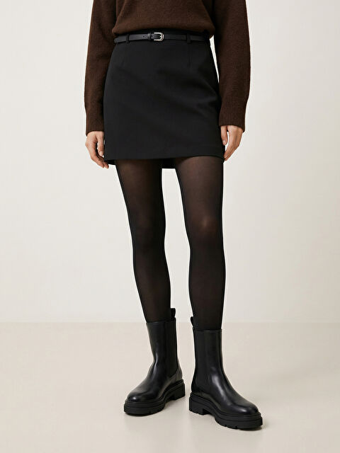 LCW DREAM Women's Plain Fleece Lined Tights - W5GH00Z8-J0F