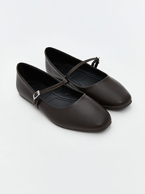 LCW STEPS Deri Görünümlü Kadın Babet Ayakkabı - W5GK22Z8-HCJ