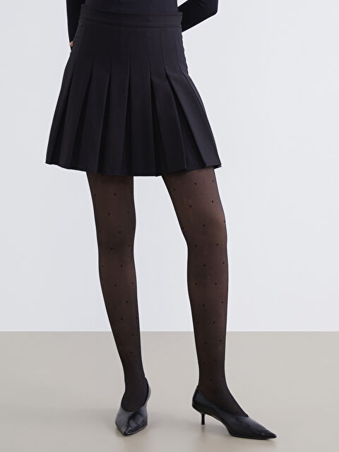 LCW DREAM Çift Katlı Puantiyeli Kadın Külotlu Çorap - W5GL91Z8-J0F