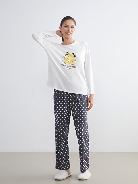 LCW Young Puantiyeli Kadın Pijama Altı - W5GQ36Z8-LRX