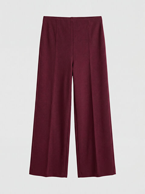 LCW Vision Women’s Elasticated Waist Wide-Leg Trousers - W5GT08Z8-HEN