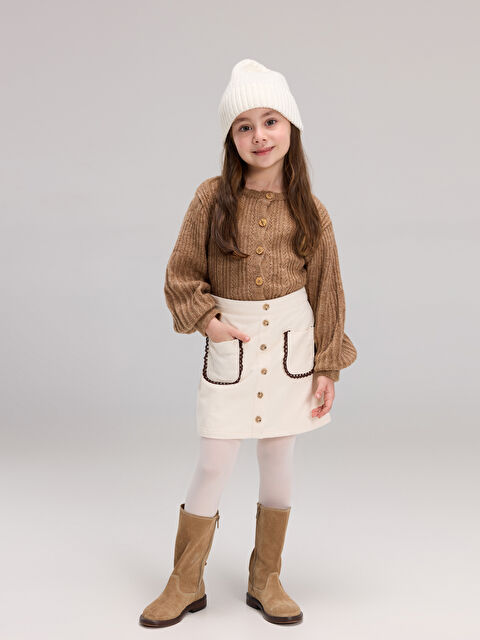 LCW Kids Basic Kız Bebek Şort Etek ve Külotlu Çorap 2'li - W5GT65Z1-FRC