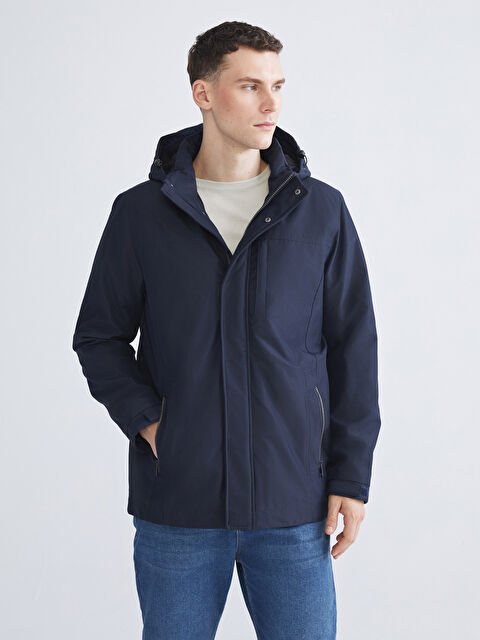 LCWAIKIKI Classic Standard Fit Hooded Men's Coat - W5GV49Z8-RFD