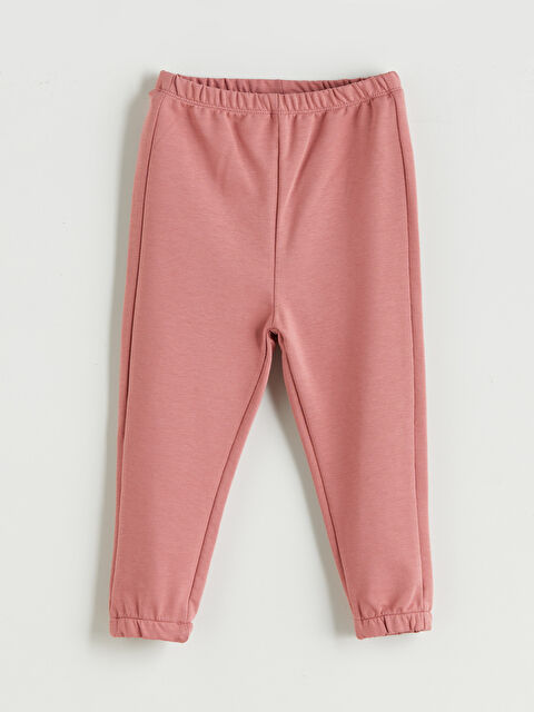 LCW baby Beli Lastikli Basic Kız Bebek Jogger Eşofman Altı - W5GV65Z1-GPV