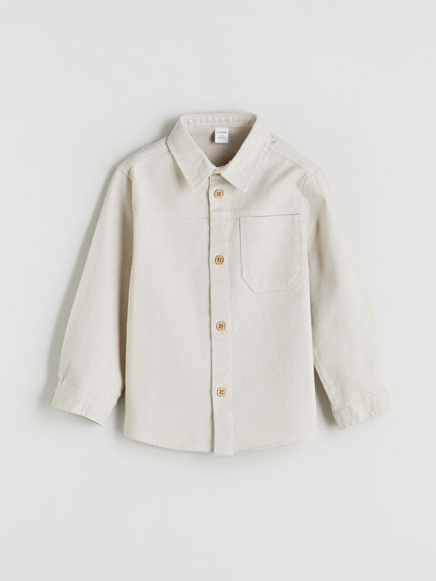 LCW Kids Basic Uzun Kollu Erkek Çocuk Gömlek - W5GY57Z1-FJS