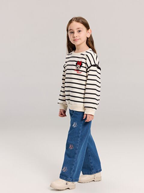 LCW Kids Τζιν Για Κορίτσια Με Κέντημα Minnie Mouse - W5H063Z1-309