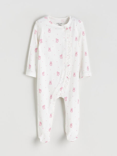 LCW baby Tavşan Baskılı Patikli Tulum - W5H251Z1-LRA