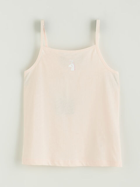 LCW ECO Kare Yaka Kız Çocuk Atlet - W5H265Z4-FRA