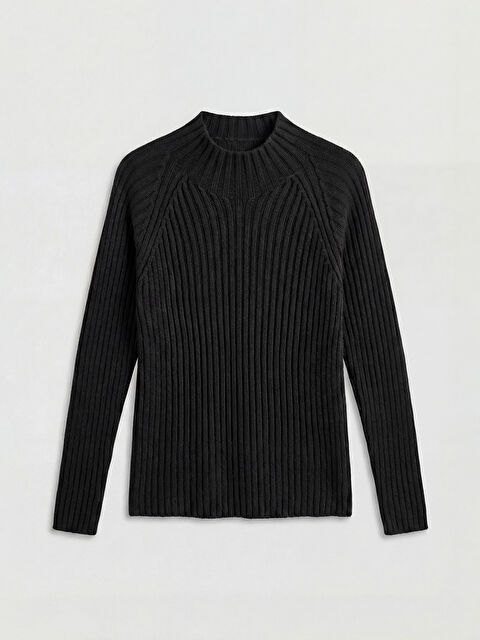 LCWAIKIKI Classic Funnel Neck Women's Knit Sweater - W5H389Z8-CVL