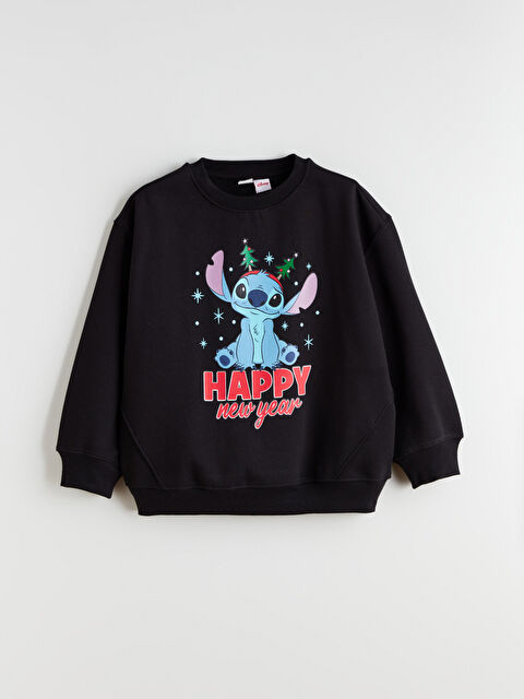 LCW Kids Crew Neck Kuromi Printed Girls' Sweatshirt - W5H446Z4-CVL