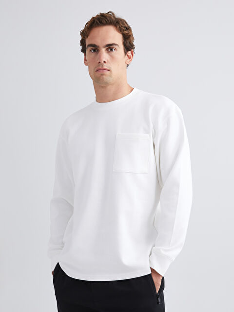 LCW Vision سویتشێرت بێجی كاڵ پیاو - W5H556Z8-R9J