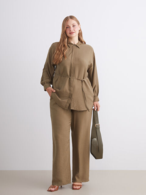 LCW Modest Dokulu Kadın Gömlek Tunik - W5H880Z8-D2V