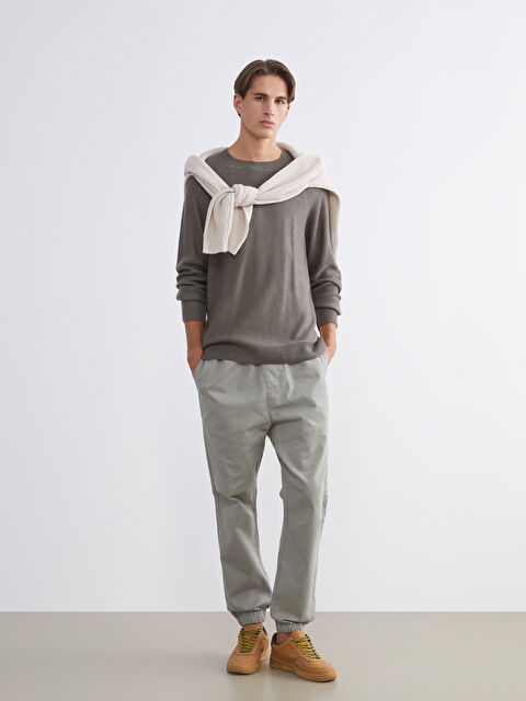 XSIDE بنطلون للرجال بقصة عادية من قماش التويل - W5HD74Z8-V38