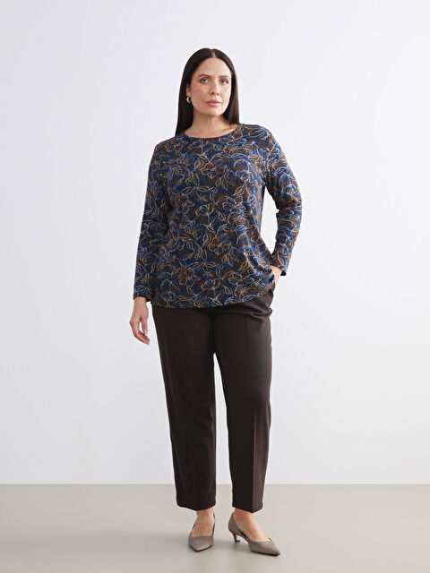 LCW Vision Büyük Beden Beli Lastikli Havuç Kesim Kadın Pantolon