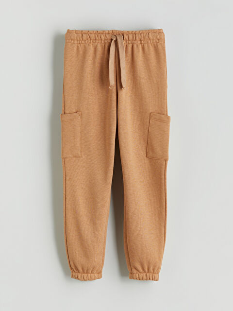 LCW Kids Elasticated Waist Basic Boys' Jogger Sweatpants - W5HP29Z1-GYA