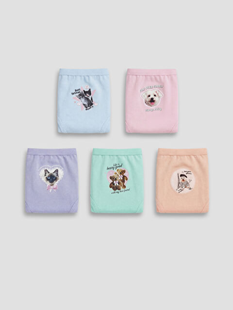 LCW Kids Tiskane dječje gaćice, pakiranje od 5 komada - W5HR34Z4-FZE