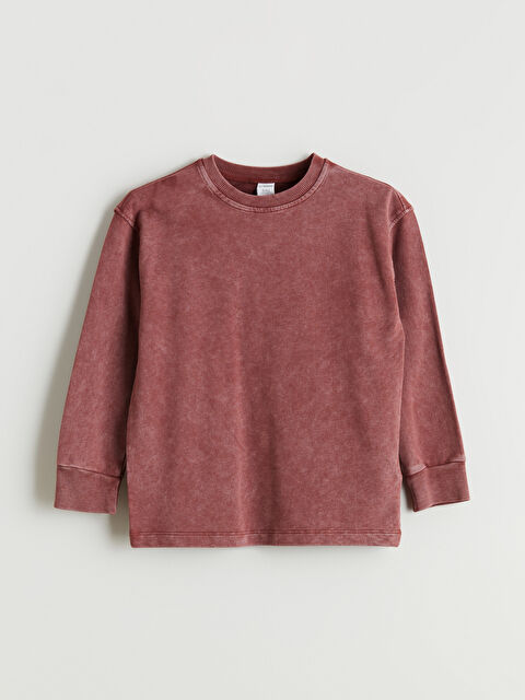 LCW Kids Bisiklet Yaka Erkek Çocuk Sweatshirt - W5HY48Z1-HLL