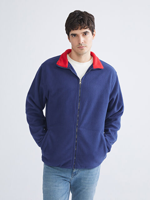 LC WAIKIKI Man NAVY Zip-Up Sweatshirt - W5HY89Z8-RFH