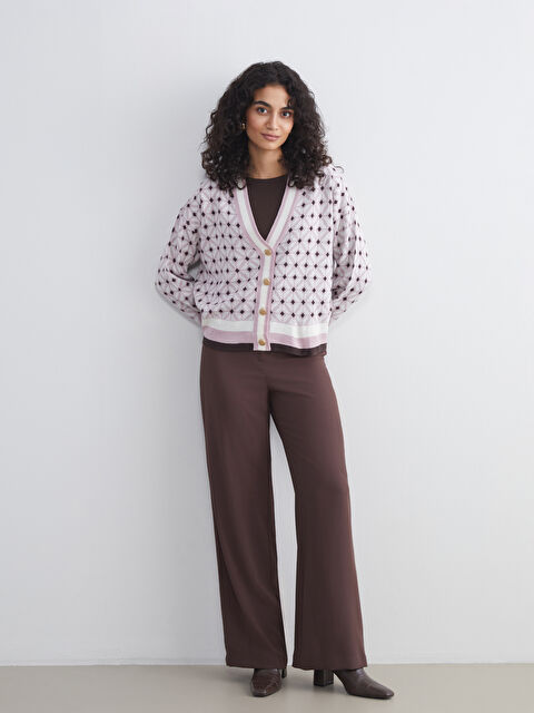 LCW Modest Geniş Paça Pileli Kadın Pantolon - W5I070Z8-ZH2