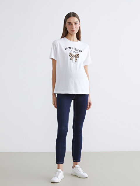 LCW Comfort Karın Panelli Slim Mom Kadın Jean Pantolon - W5I208Z8-309