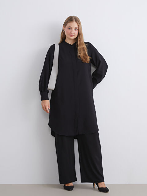 LCW Modest Hakim Yaka Kadın Gömlek Tunik - W5I272Z8-RQL