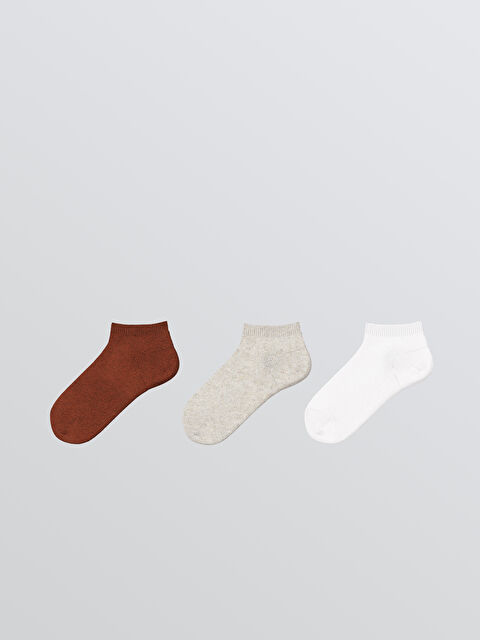 LCW ECO Basic Erkek Çocuk Patik Çorap 3'lü - W5I288Z4-M0T