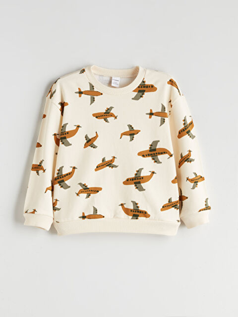 LCW ECO Bisiklet Yaka Erkek Çocuk Sweatshirt - W5I383Z1-LRB