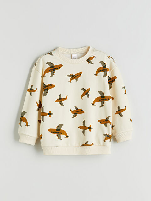 a様 LCW Kids Mavi Bisiklet Yaka Basic Erkek Bebek Tişört - S44380Z1