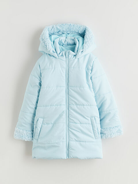 LCW ECO Kapüşonlu Kız Çocuk Mont - W5I439Z4-FXE