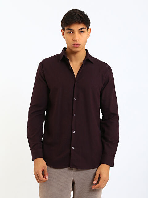 LCW Vision Man BORDEAUX Shirt - W5I453Z8-R9N