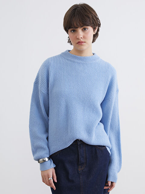 XSIDE Woman BLUE Sweater - W5I456Z8-YTY
