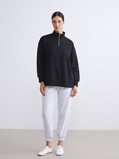 LCW Modest Beli Lastikli Kadın Kalın Jogger Eşofman Altı - W5I855Z8-CT3