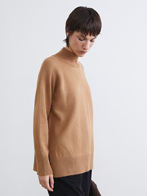 LCW Vision Woman BROWN Sweater - W5IB97Z8-RXE