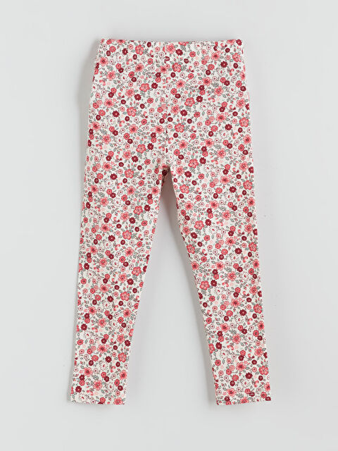 LCW Kids Çiçek Baskılı Kız Çocuk Tayt - W5IF80Z1-LRB