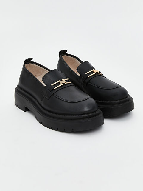 LCW ECO Deri Görünümlü Kadın Loafer Ayakkabı - W5IG68Z8-HUC