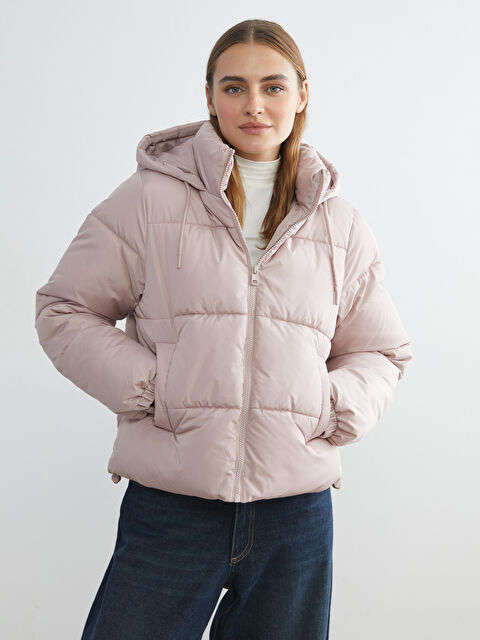 LCW Vision Hooded Women's Puffer Coat - W5IH22Z8-CUK